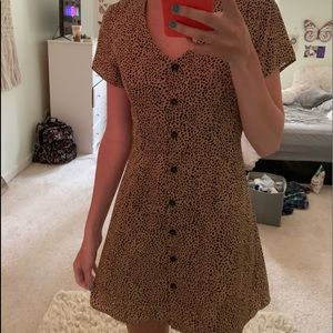 Cheetah print flowy dress